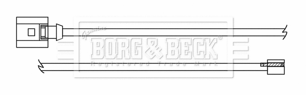 Warning Contact, brake pad wear (BWL3167)