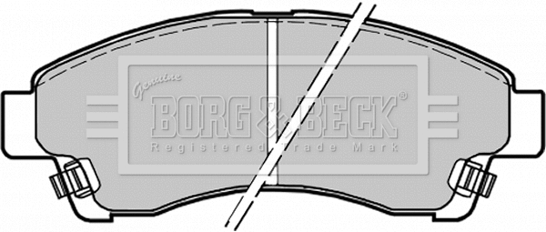 Brake Pad Set, disc brake (BBP1435)