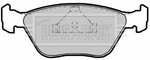 Brake Pad Set, disc brake (BBP1475)