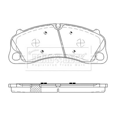 Brake Pad Set, disc brake (BBP2621)
