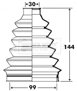 Bellow Kit, drive shaft (BCB6101)