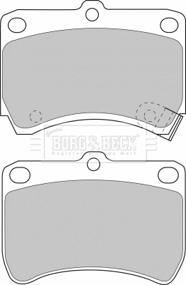 Brake Pad Set, disc brake (BBP1553)