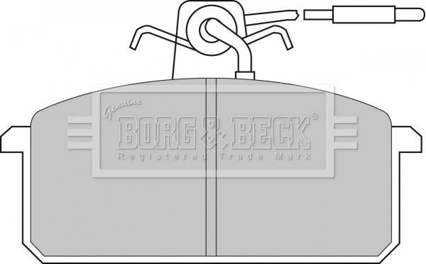 Brake Pad Set, disc brake (BBP1015)