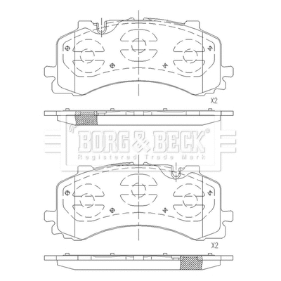 Brake Pad Set, disc brake (BBP2683)
