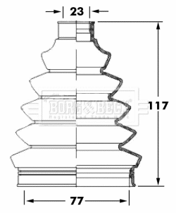 Bellow Kit, drive shaft (BCB6068)