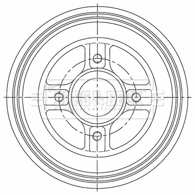Brake Drum (BBR7259)