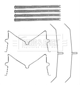 Accessory Kit, disc brake pad (BBK1588)