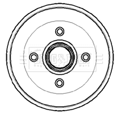 Brake Drum (BBR7024)