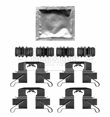 Accessory Kit, disc brake pad (BBK1647)