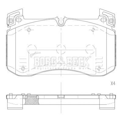 Brake Pad Set, disc brake (BBP2890)