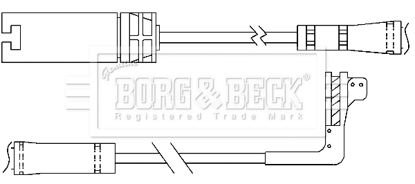 Warning Contact, brake pad wear (BWL3067)