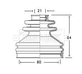 Bellow Kit, drive shaft (BCB2699)