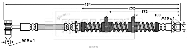 Brake Hose (BBH7596)