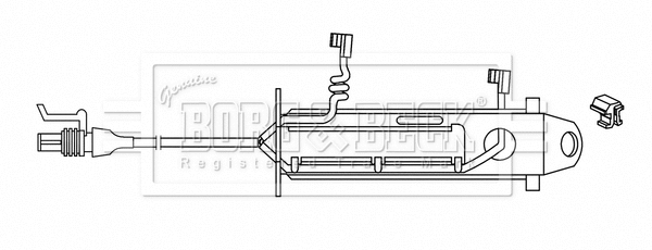 Warning Contact, brake pad wear (BWL33083)