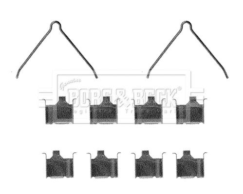 Accessory Kit, disc brake pad (BBK1081)