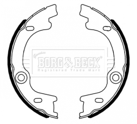 Brake Shoe Set, parking brake (BBS6496)
