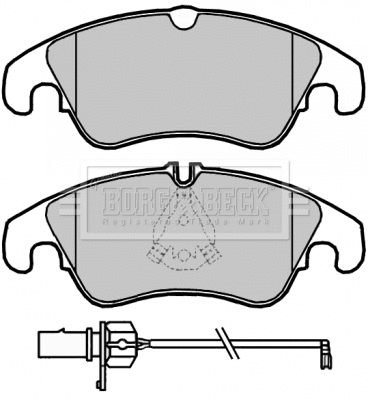 Brake Pad Set, disc brake (BBP2045)