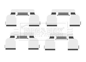 Accessory Kit, disc brake pad (BBK1478)