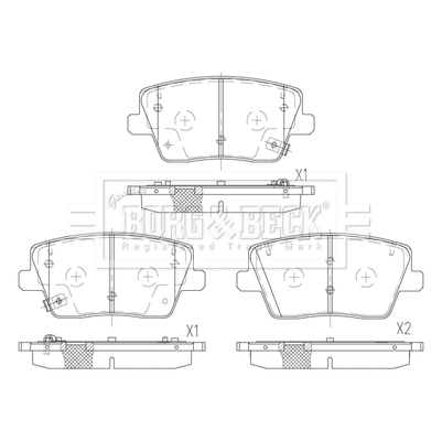 Brake Pad Set, disc brake