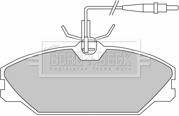 Brake Pad Set, disc brake (BBP1466)