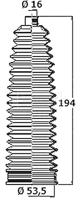 Bellow Kit, steering (BSG3473)