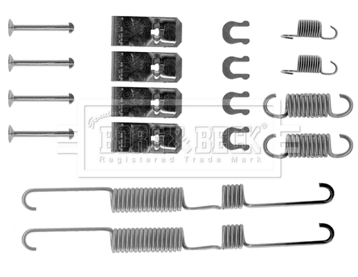 Accessory Kit, brake shoes (BBK6109)