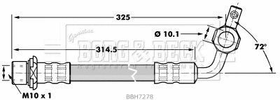 Brake Hose (BBH7278)