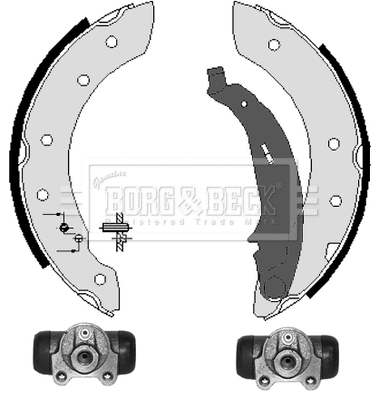 Brake Shoe Set (BBS1047K)