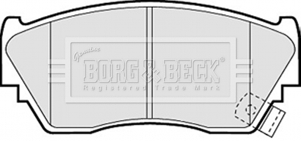 Brake Pad Set, disc brake (BBP1197)