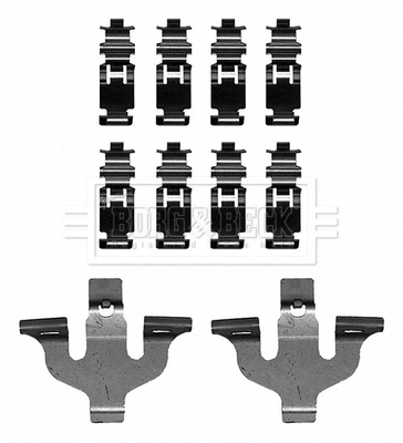 Accessory Kit, disc brake pad (BBK1633)