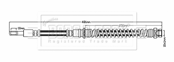 Brake Hose (BBH6814)
