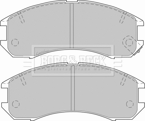 Brake Pad Set, disc brake (BBP1162)