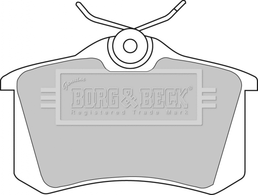 Brake Pad Set, disc brake (BBP1542)