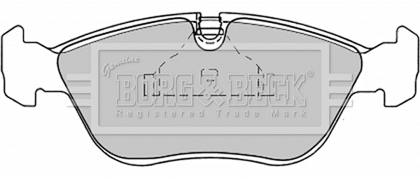 Brake Pad Set, disc brake (BBP1390)