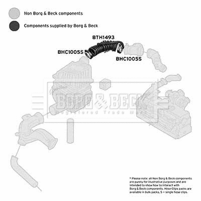Intake Hose, air filter (BTH1493)