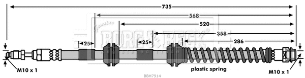 Brake Hose (BBH7914)