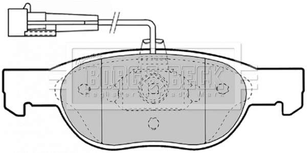 Brake Pad Set, disc brake (BBP1557)