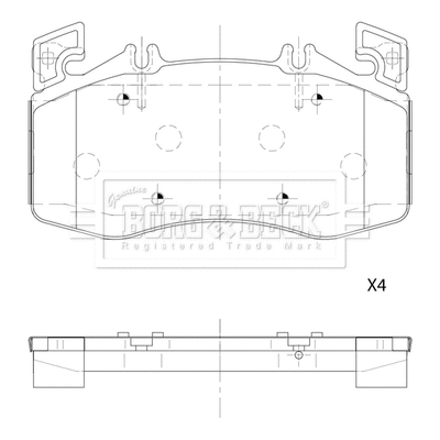 Brake Pad Set, disc brake (BBP2892)