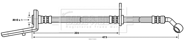 Brake Hose (BBH7680)