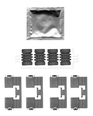Accessory Kit, disc brake pad (BBK1504)