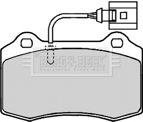 Brake Pad Set, disc brake (BBP2133)