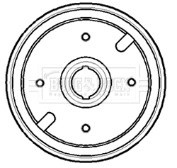 Brake Drum (BBR7145)