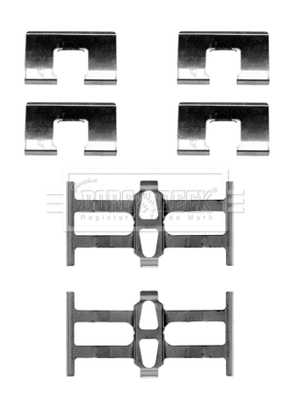 Accessory Kit, disc brake pad (BBK1490)