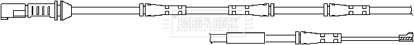 Warning Contact, brake pad wear (BWL3104)