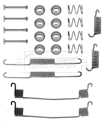 Accessory Kit, brake shoes (BBK6131)