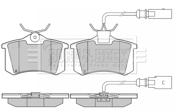 Brake Pad Set, disc brake (BBP2445)