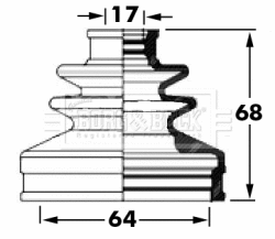 Bellow Kit, drive shaft (BCB6035)