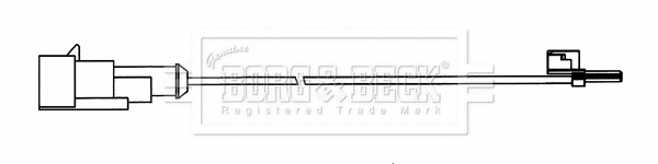 Warning Contact, brake pad wear (BWL33084)