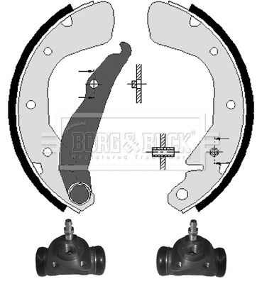 Brake Shoe Set (BBS1025K)