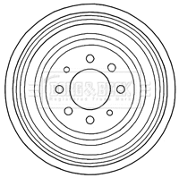 Brake Drum (BBR7196)